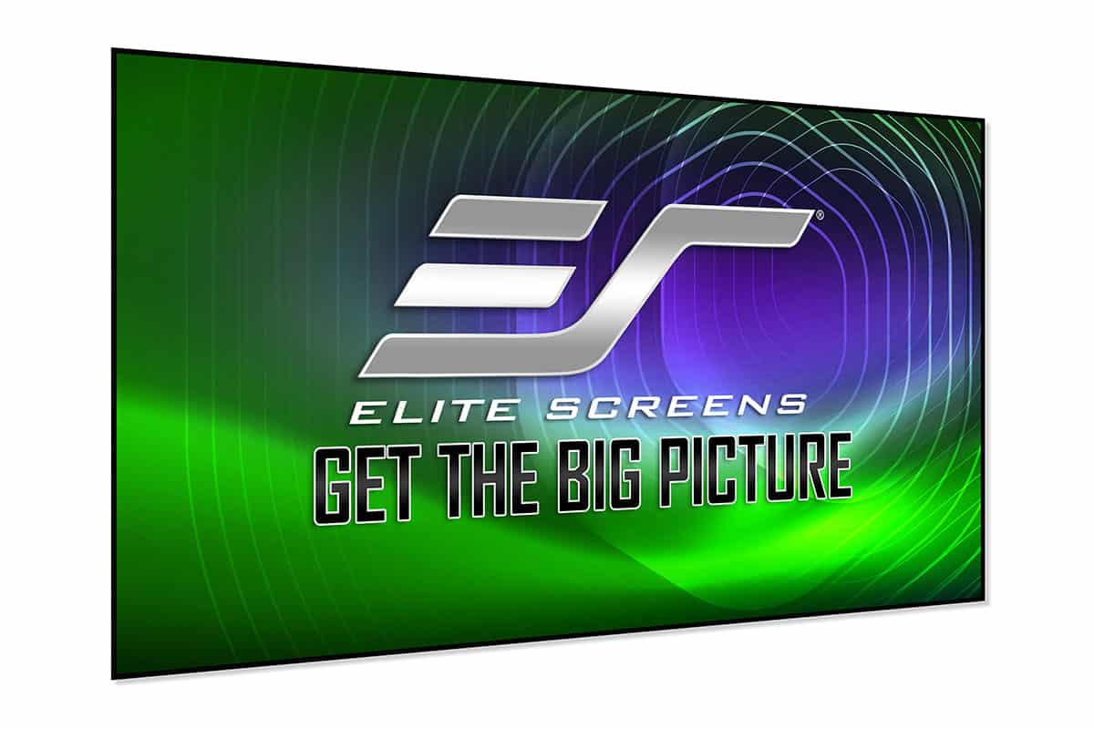 Elite Screens Aeon StarBright CLR 16 AR123H2-SBCLR16 123-inch 16:9 Ceiling Light Rejecting Fixed Frame Projection Screen