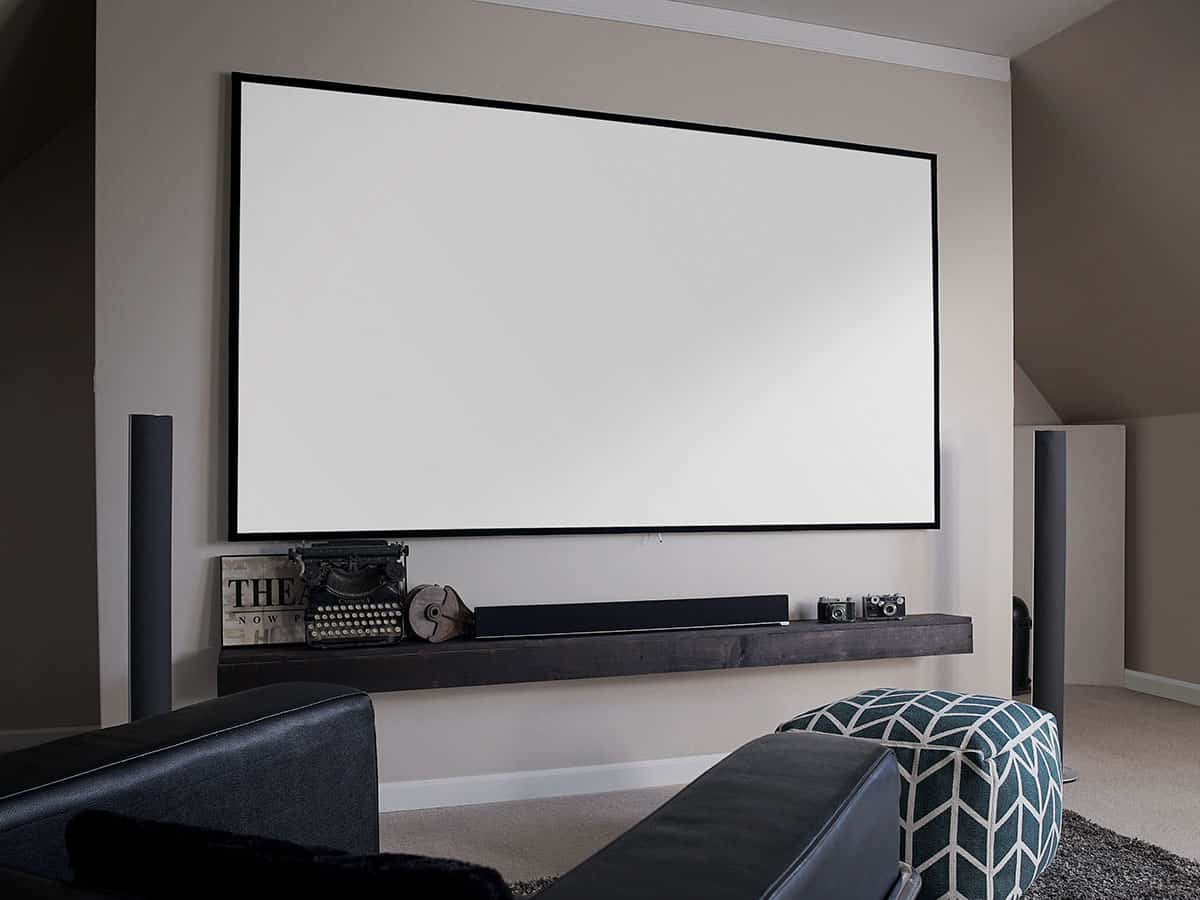 Elite Screens Aeon AR115WH2 115-inch 16:9 Edge Free Fixed Frame Projection Screen