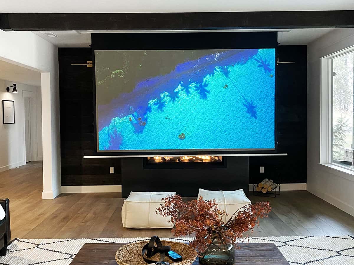 Elite Screens Evanesce Tab-Tension B CineGrey 5D ETB103HD5-E24 103-inch 16:9 ALR In-Ceiling Tab-Tensioned Electric Motorized Projection Screen