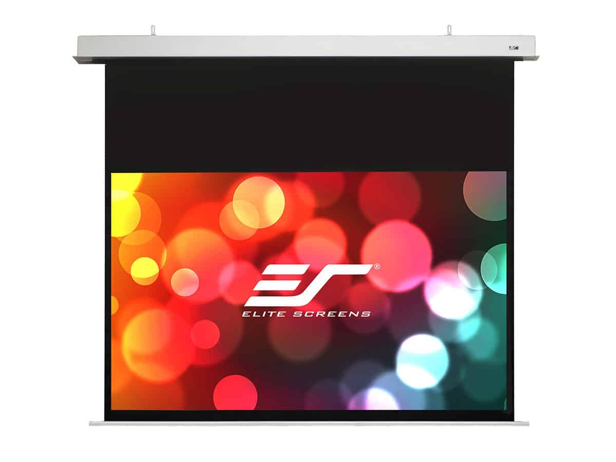 Elite Screens Evanesce AcousticPro UHD IHOME126H3-E12-AUHD 126-inch 16:9 Acoustically Transparent In-Ceiling Electric Motorized Projection Screen