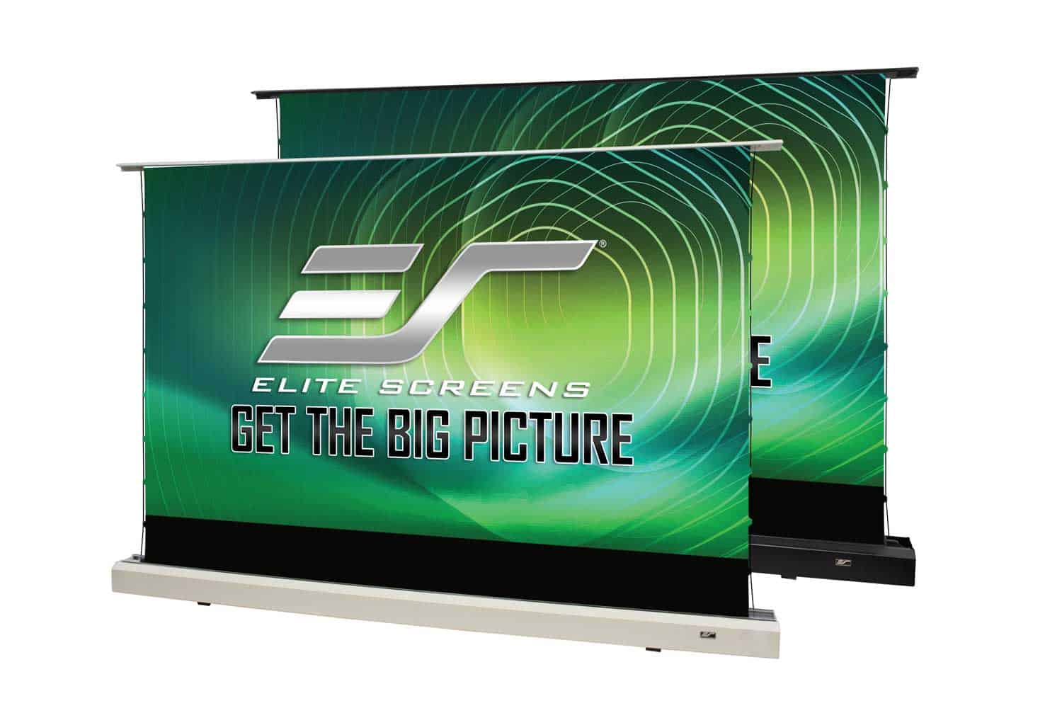 Elite Screens Kestrel Tab-Tension 2 CLR 3 FTE121UH3-CLR3 121-inch 16:9 Ceiling Light Rejecting Electric Floor-Rising Tab-Tensioned Projection Screen