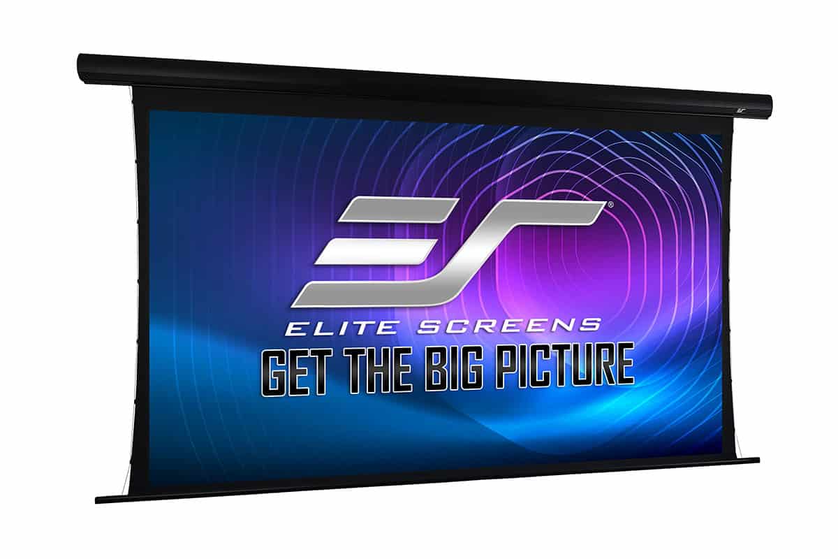 Elite Screens Starling Tab-Tension 2 CineGrey 4D STT126UHD4-E12 126-inch 16:9 ALR Tab-Tensioned Electric Motorized Projection Screen