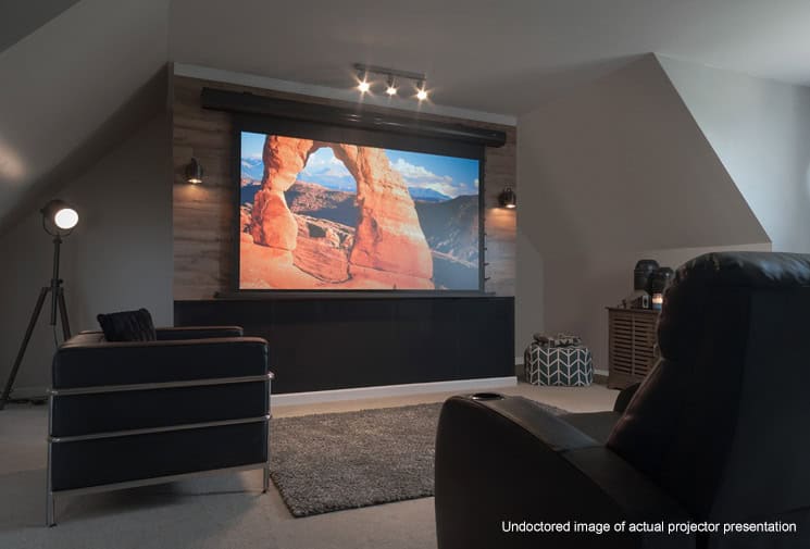 Elite Screens Starling Tab-Tension 2 CineGrey 5D STT150U2HD5-E6 150-inch 16:9 ALR Tab-Tensioned Electric Motorized Projection Screen