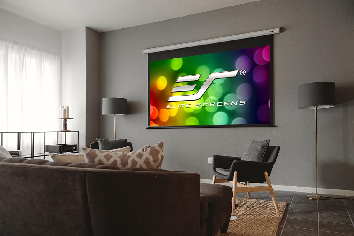 Elite Screens VMAX 2 VMAX170XWS2 170-inch 1:1 Electric Motorized Projection Screen