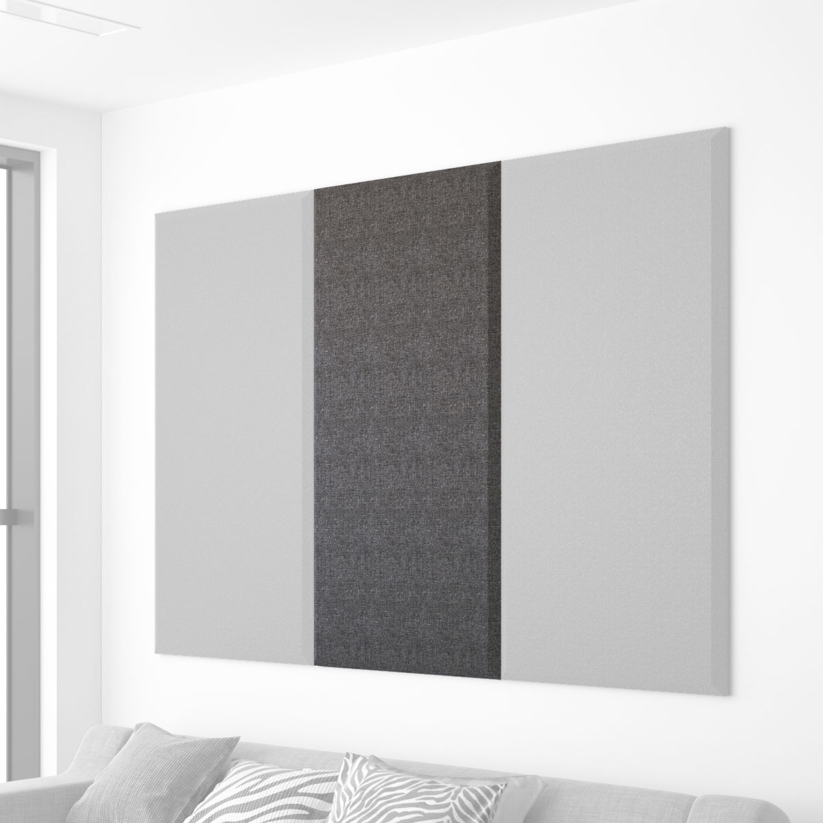 Audimute Beveled Edge Fabric Acoustic Panels - FR701
