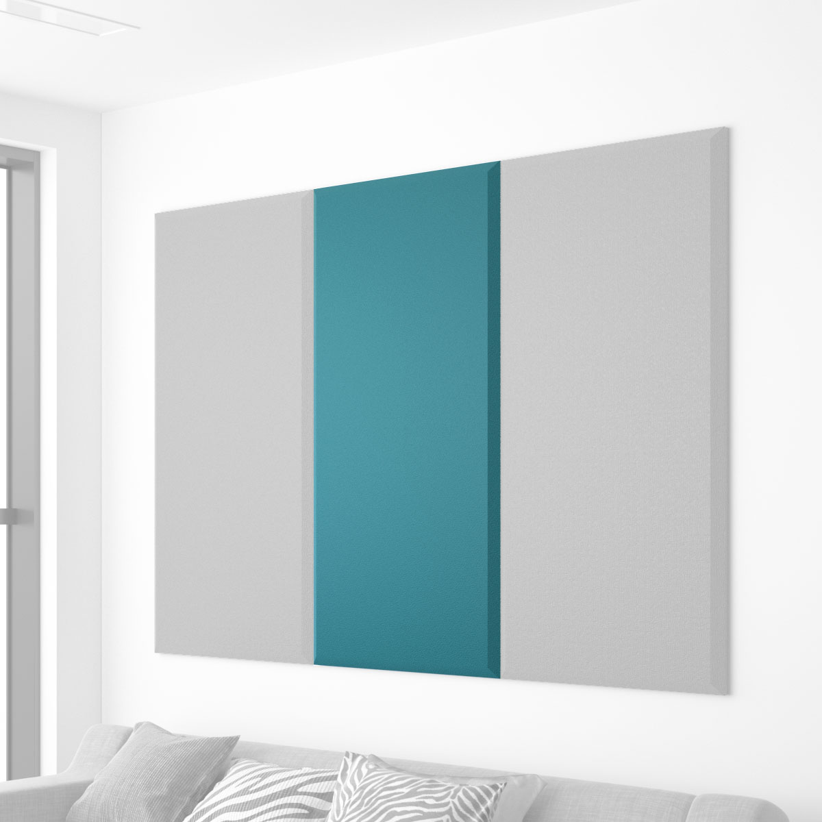 Audimute Beveled Edge Fabric Acoustic Panels - Anchorage